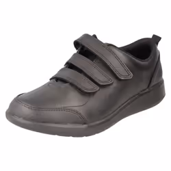 Boys Clarks Formal/School Shoes Scape Sky - H Fit - Black, UK 2.5 Child