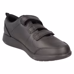 Boys Clarks Formal/School Shoes Scape Sky - H Fit - Black, UK 7.5 Child