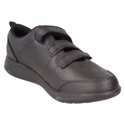 Boys Clarks Formal/School Shoes Scape Sky - H Fit - Black, UK 7.5 Infant