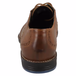 ) Mens Clarks Formal Brogues Prangley Limit - G Fit - UK 6.5, British Tan (Brown