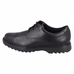 Boys Clarks Formal Lace Up School Shoes Asher Soar - G Fit - Black, UK 3 Child