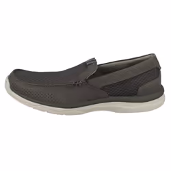 Mens Clarks Casual Slip On Shoes Marus Step - G Fit - UK 10, Grey