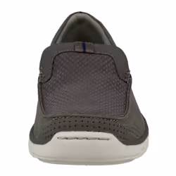 Mens Clarks Casual Slip On Shoes Marus Step - G Fit - UK 10, Grey