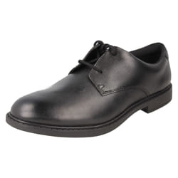Boys Clarks Formal/School Shoes Scala Loop - G Fit - Black, UK 1 Child