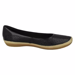 Ladies Clarks Summer Ballerina Flat Shoes Danelly Adira - D Fit - UK 3, Black