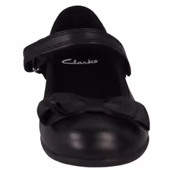 Girls Clarks Formal/School Shoes Scala Tap - G Fit - Black, UK 13.5 Child