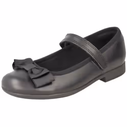 Girls Clarks Formal/School Shoes Scala Tap - H Fit - Black, UK 11 Child