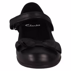 Girls Clarks Formal/School Shoes Scala Tap - H Fit - Black, UK 11 Child