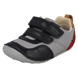 Boys Clarks First Cruisers Tiny Cap - F Fit - UK 3 Infant, Blue