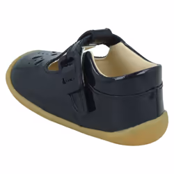 Girls Clarks Casual T-Bar Shoes Roamer Star - G Fit - Navy, UK 5.5 Infant