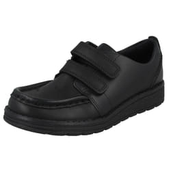 Girls Clarks Formal/School Shoes Mendip Stitch - F Fit - Black, UK 7.5 Infant