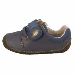 Boys Clarks First Shoes Tiny Sid - H Fit - UK 2 Infant, Grey