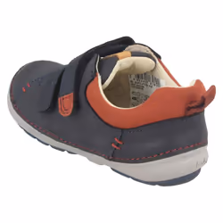) Boys Clarks First Shoes Softly Toby - F Fit - UK 3 Infant, Navy (Blue