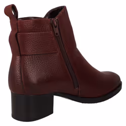 Ladies Clarks Ankle Boots Mila Sky - D Fit - Burgundy, UK 4