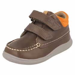 Boys First Shoes By Clarks Ankle Boots Cloud Tuktu - F Fit - UK 4 Infant, Brown