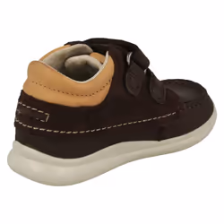 Boys First Shoes By Clarks Ankle Boots Cloud Tuktu - F Fit - UK 4 Infant, Brown