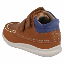 ) Boys First Shoes By Clarks Ankle Boots Cloud Tuktu - F Fit - UK 4 Infant, Tan (Brown