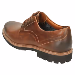 ) Mens Clarks Smart Lace Up Shoes Batcombe Hall - G Fit - UK 7, Dark Tan (Brown