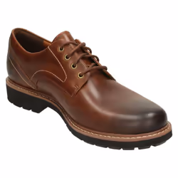) Mens Clarks Smart Lace Up Shoes Batcombe Hall - G Fit - UK 7, Dark Tan (Brown