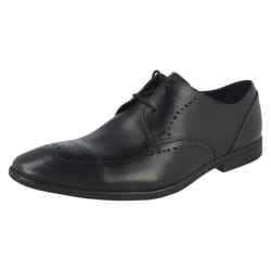 Mens Clarks Smart Lace Up Shoes Bampton Limit - G Fit - UK 8.5, Black