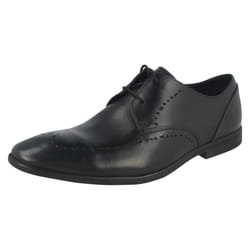 Mens Clarks Smart Lace Up Shoes Bampton Limit - G Fit - UK 10, Black