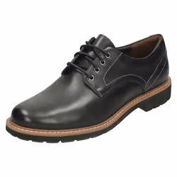 Mens Clarks Smart Lace Up Shoes Batcombe Hall - G Fit - UK 8.5, Black