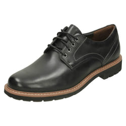 Mens Clarks Smart Lace Up Shoes Batcombe Hall - G Fit - UK 9.5, Black