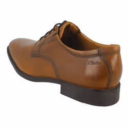 ) Mens Clarks Formal Shoes Tilden Plain - G Fit - UK 9, Dark Tan (Brown
