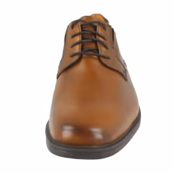 ) Mens Clarks Formal Shoes Tilden Plain - G Fit - UK 9.5, Dark Tan (Brown