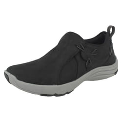 Ladies Clarks Casual Shoes Wave River - D Fit - UK 3, Black