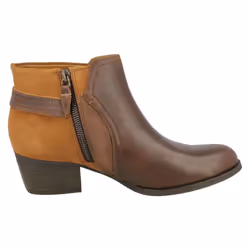 ) Ladies Clarks Ankle Boots Maypearl Lilac - D Fit - UK 6.5, Dark Tan (Brown
