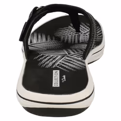 Ladies Clarks Toe Post Sandals Brinkley Sea - D Fit - UK 6, Black