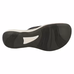 Ladies Clarks Toe Post Sandals Brinkley Sea - D Fit - UK 6, Black