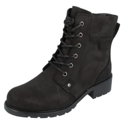 Ladies Clarks Ankle Boots Orinoco Spice - Grey, UK 3