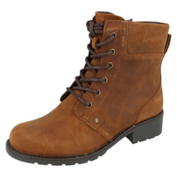 Ladies Clarks Ankle Boots Orinoco Spice - Grey, UK 3.5