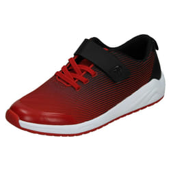 Childrens Clarks Unisex Casual Trainers Aeon Pace - G Fit - Red, UK 12.5 Child