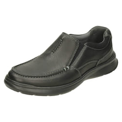 Mens Clarks Casual Shoes Cotrell Free - G Fit - UK 6.5, Black