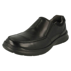 Mens Clarks Casual Shoes Cotrell Free - G Fit - Black, UK 11