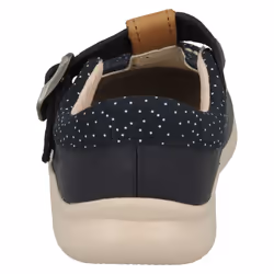 Girls Clarks Casual T-Bar Shoes Cloud Rosa - F Fit - Navy, UK 4.5 Infant