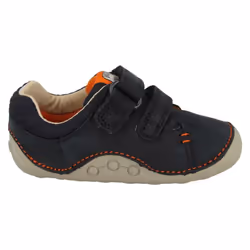 ) Boys Clarks Casual Pre-Walkers Tiny Trail - H Fit - UK 2 Infant, Navy (Blue