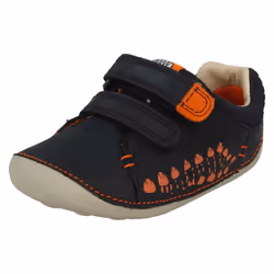 ) Boys Clarks Casual Pre-Walkers Tiny Trail - H Fit - UK 2.5 Infant, Navy (Blue