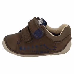 Boys Clarks Casual Pre-Walkers Tiny Trail - G Fit - UK 2.5 Infant, Brown