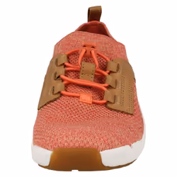 ) Childrens Boys Girls Clarks Trainers Tri Jump - G Fit - UK 12 Child, Coral (Orange