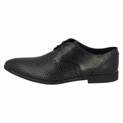 Mens Clarks Stylish Lace Up Shoes Bampton Weave - G Fit - UK 8.5, Black