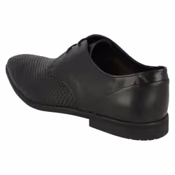 Mens Clarks Stylish Lace Up Shoes Bampton Weave - G Fit - UK 8.5, Black