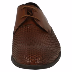 ) Mens Clarks Stylish Lace Up Shoes Bampton Weave - G Fit - UK 10, Tan (Brown