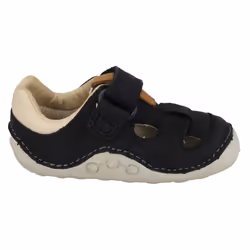 ) Boys Clarks Casual Shoes Tiny Ash - G Fit - UK 2 Infant, Navy (Blue