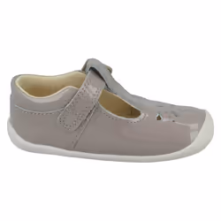 Boys Clarks T Bar Casual Shoe Roamer Sun T - F Fit - Pink, UK 5 Infant