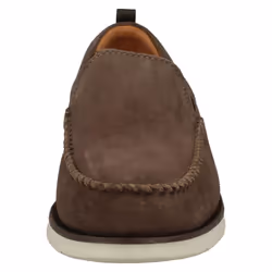 ) Mens Clarks Casual Slip On Shoes Edgewood Step - G Fit - UK 7, Taupe (Brown
