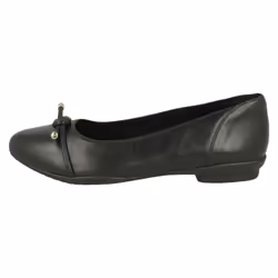 Ladies Clarks Ballerina Flats Neenah Poppy - E Fit - UK 3, Black